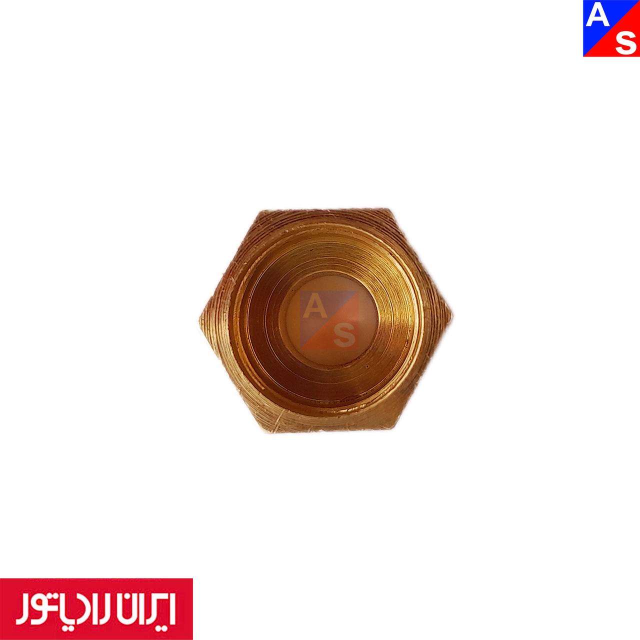 تبدیل برنجی شیر اطمینان و کلیپس نگهدارنده پکیج زمینی ایران رادیاتور (شرکتی)