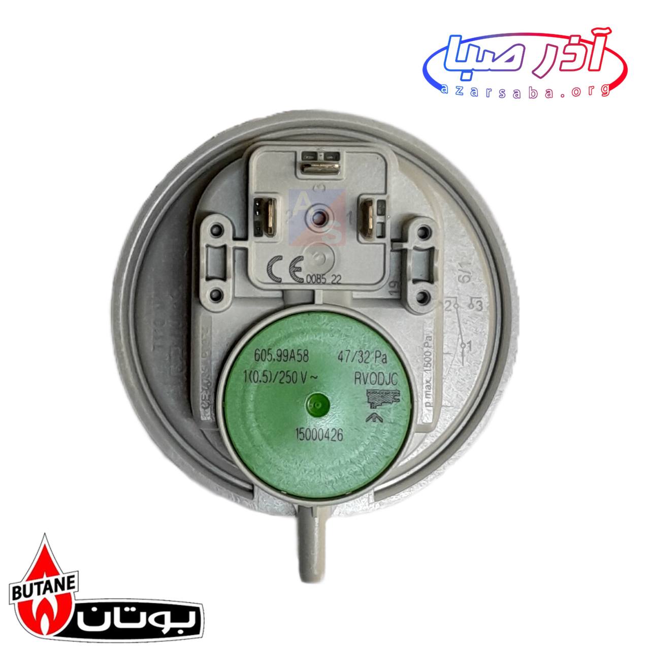 کلید فشار ایمنی دودکش پرشر فن پرلا 28 و 32 (32p ا 74) پکیج بوتان کد 5397 (شرکتی)