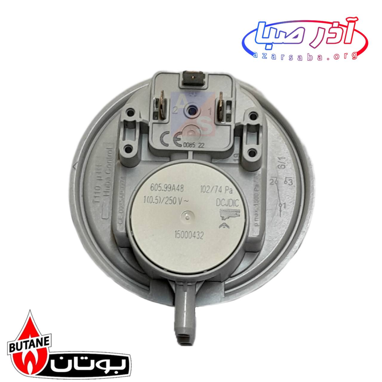 کلید فشار ایمنی دودکش-پرشر فن 22-24 (74p ا 102) پکیج بوتان کد 3747 (شرکتی)