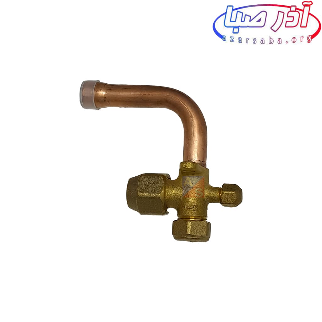 شیر سرویس کولر گازی اسپلیت سایز 5/8 خم شیر سرویس کولر گازی اسپلیت سایز 5/8 خم