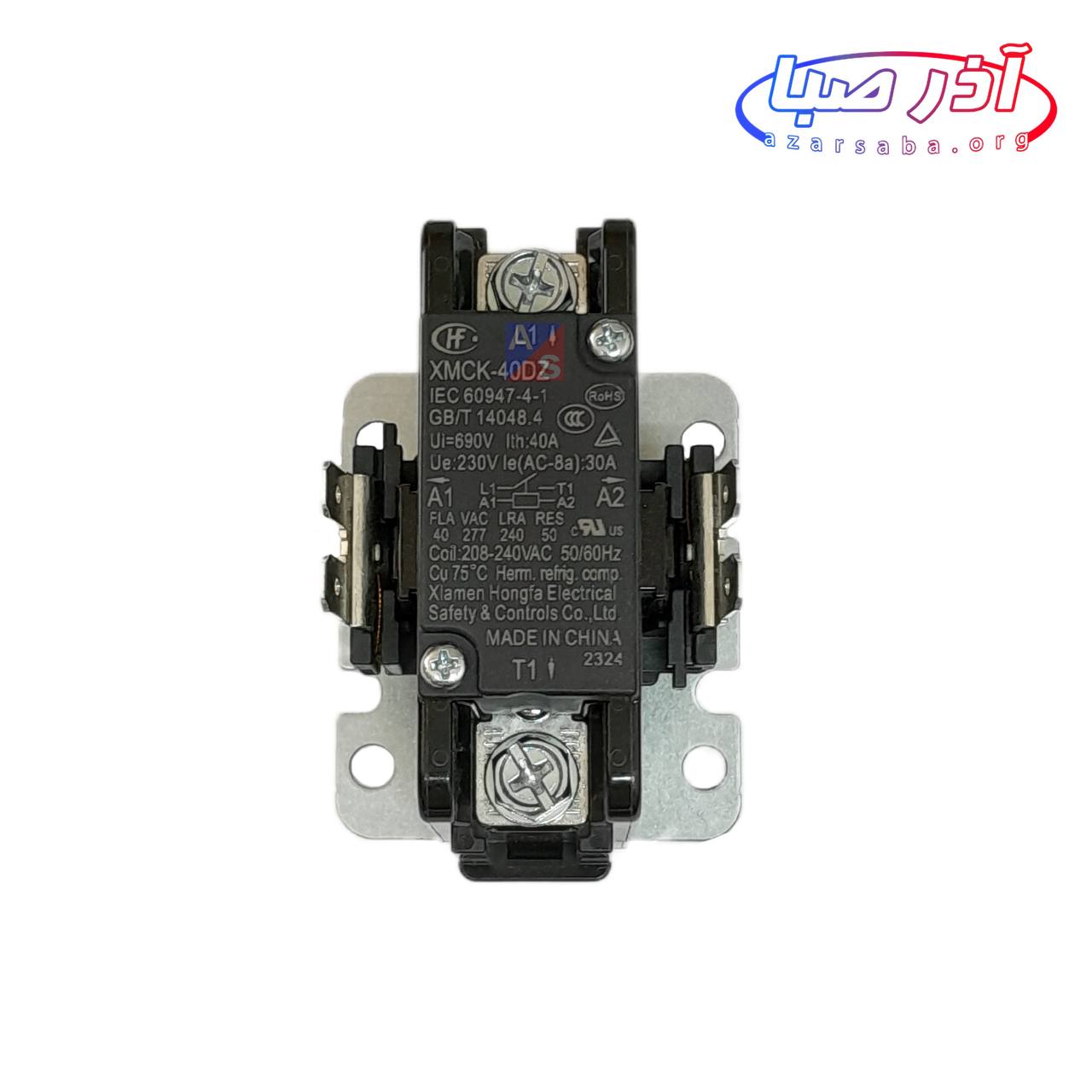 کنتاکتور AC یونیت خارجی 30هزار کولر گازی ایران رادیاتور کد 199003091 (شرکتی)